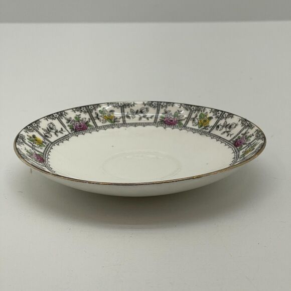 Tea Cup and Saucer Set 1834 Floral Design Fine Bone China Made in England - Picture 13 of 15